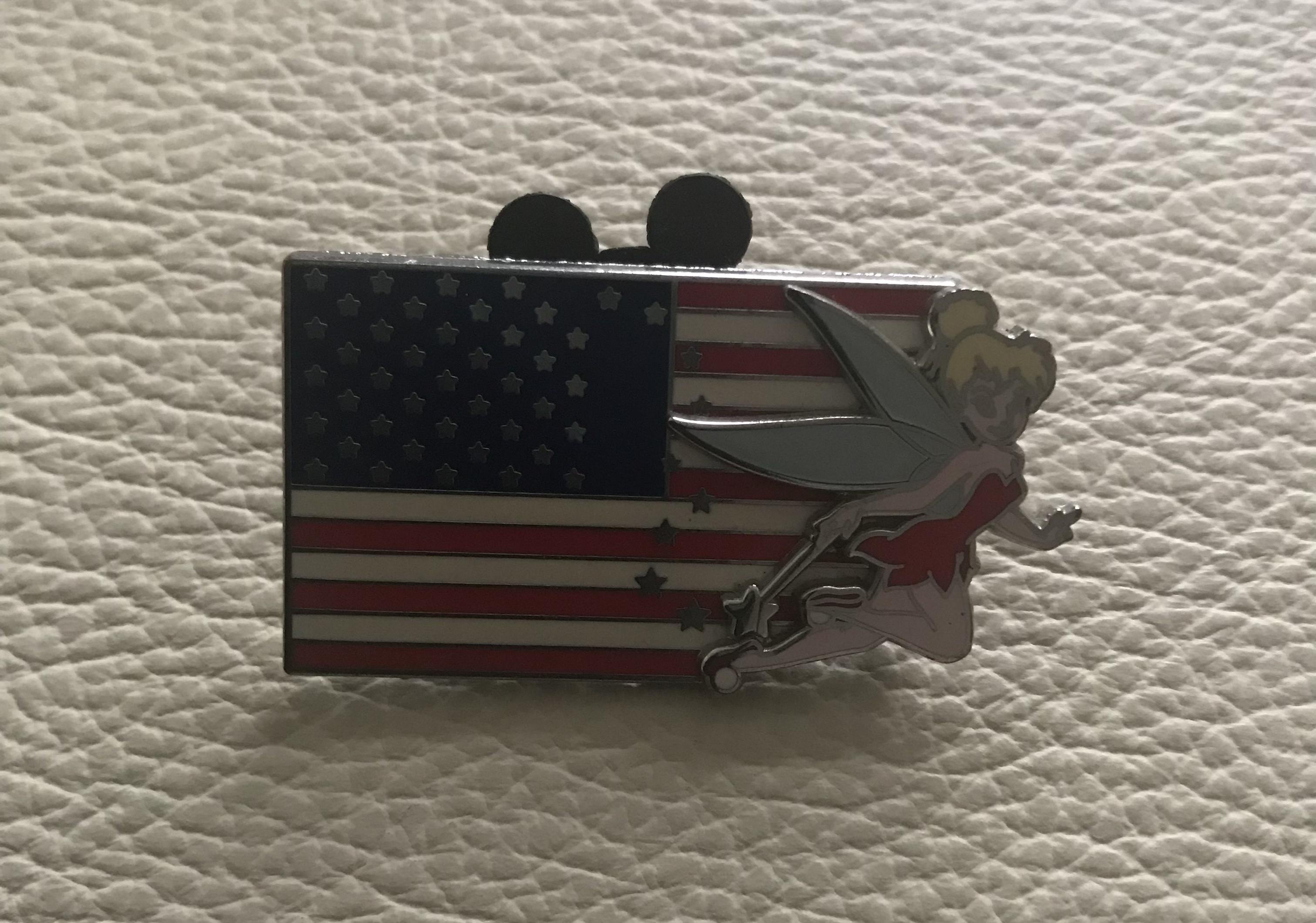 Vintage Disney Tinkerbell and USA Flag Pin - Image 2 of 7