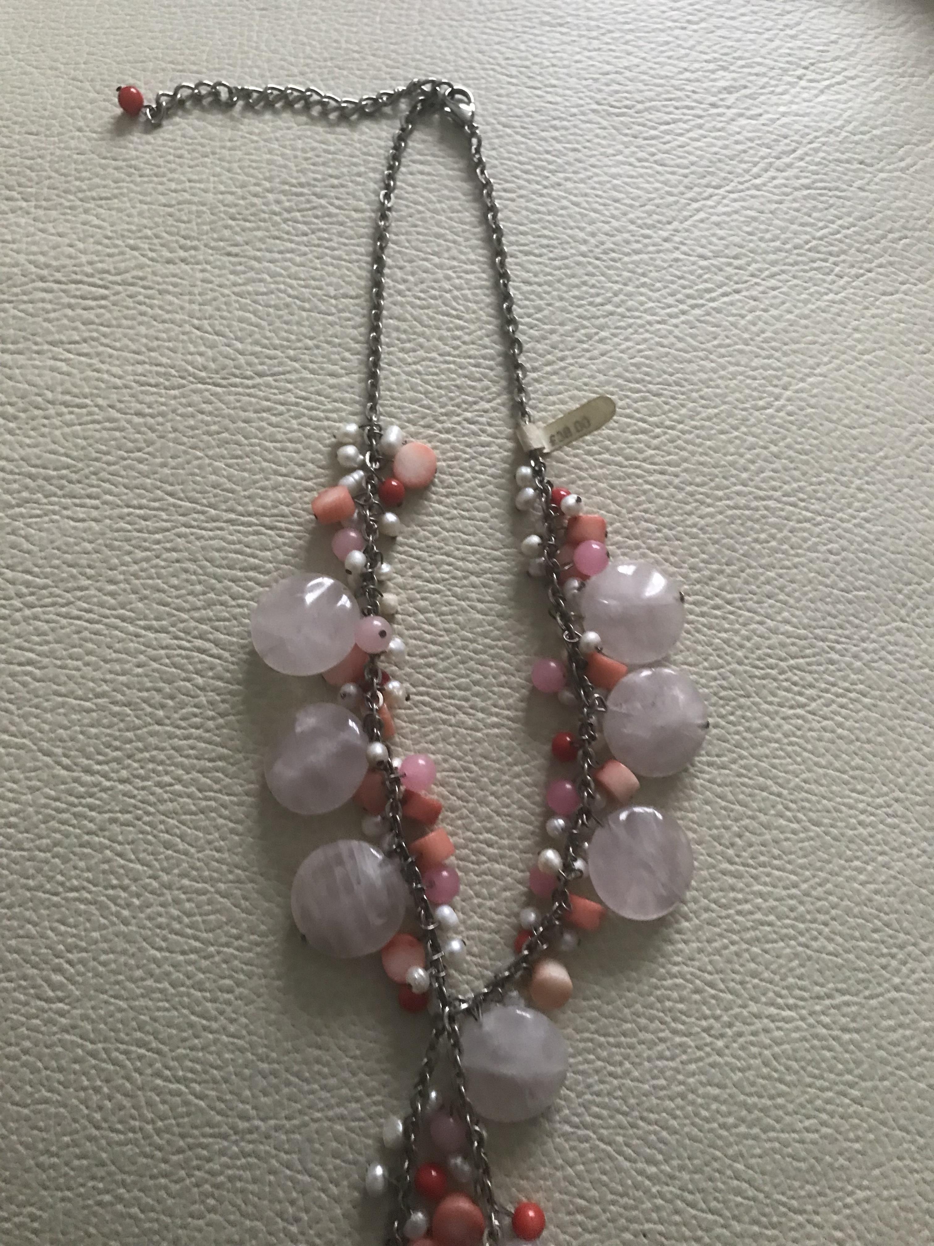 Butler & Wilson Rose Quartz, Pearl and Coral Bead Necklace - Image 3 of 5