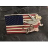Vintage Disney Tinkerbell and USA Flag Pin
