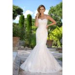 Ladybird Bridal Wedding Gown Size 8. Style LB417035 In Ivory/Champagne
