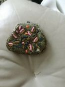 Vintage Butler and Wilson Womens Beaded Small Clutch Purse