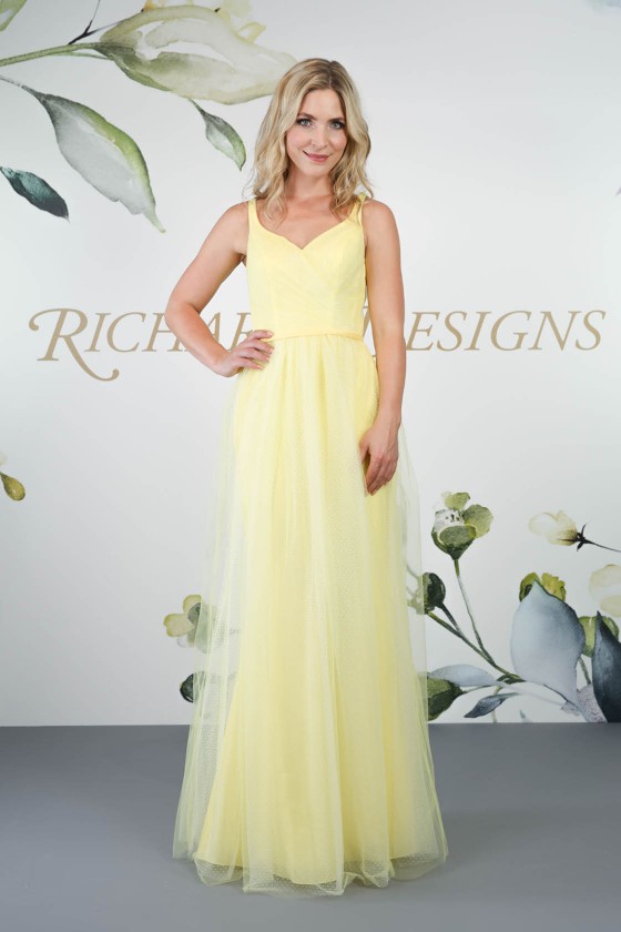 Richard Designs Yellow Bridesmaid or Prom Dress