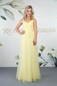 Richard Designs Yellow Bridesmaid or Prom Dress