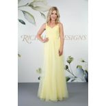 Richard Designs Yellow Bridesmaid or Prom Dress
