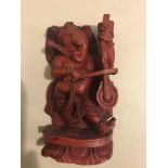 Vintage Lord Ganesha Coral Statue