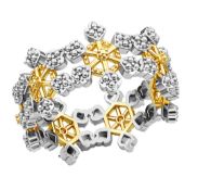 New! Diamond Snowflake Ring