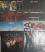 8 x Abba Vinyl Records. A Nice Collection.