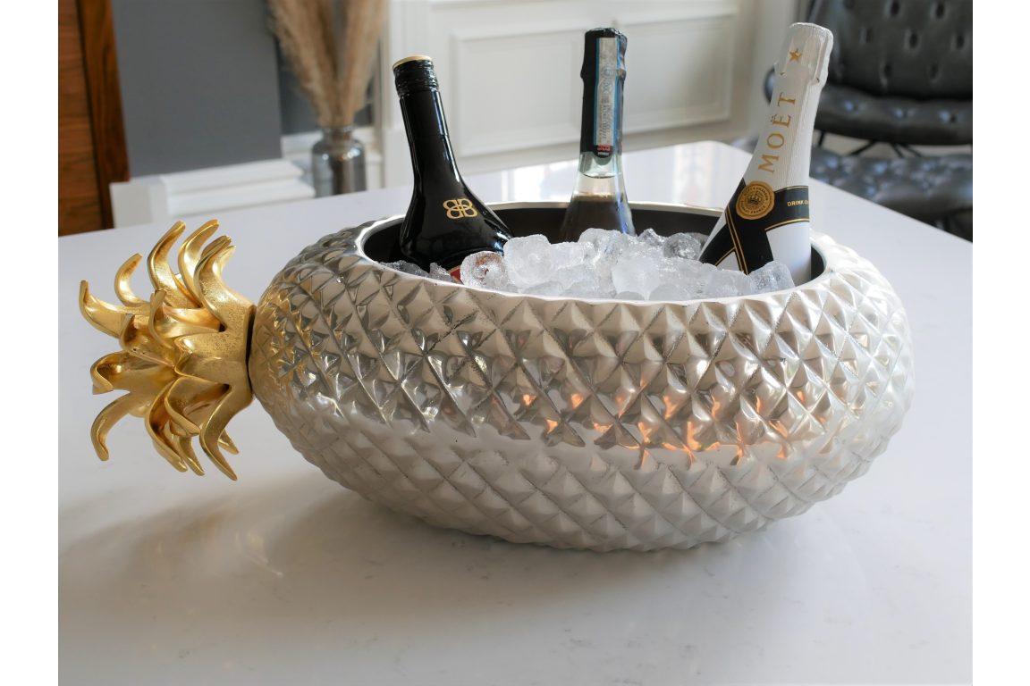 High End Aluminium Tropical Pineapple Ice Bucket / Bowl - Image 7 of 8