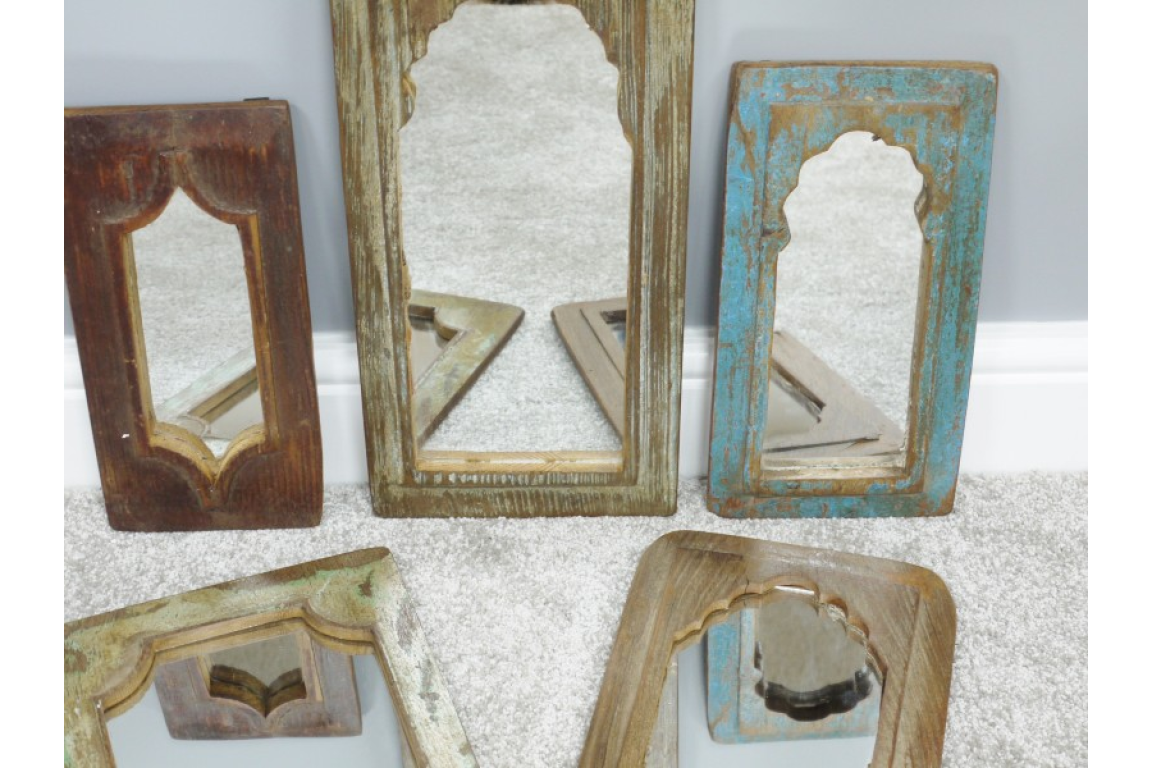 Set of 5 Indian Mirrors - Bild 7 aus 8