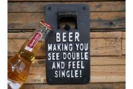 'Feel Single' Cast Iron Bottle Opener