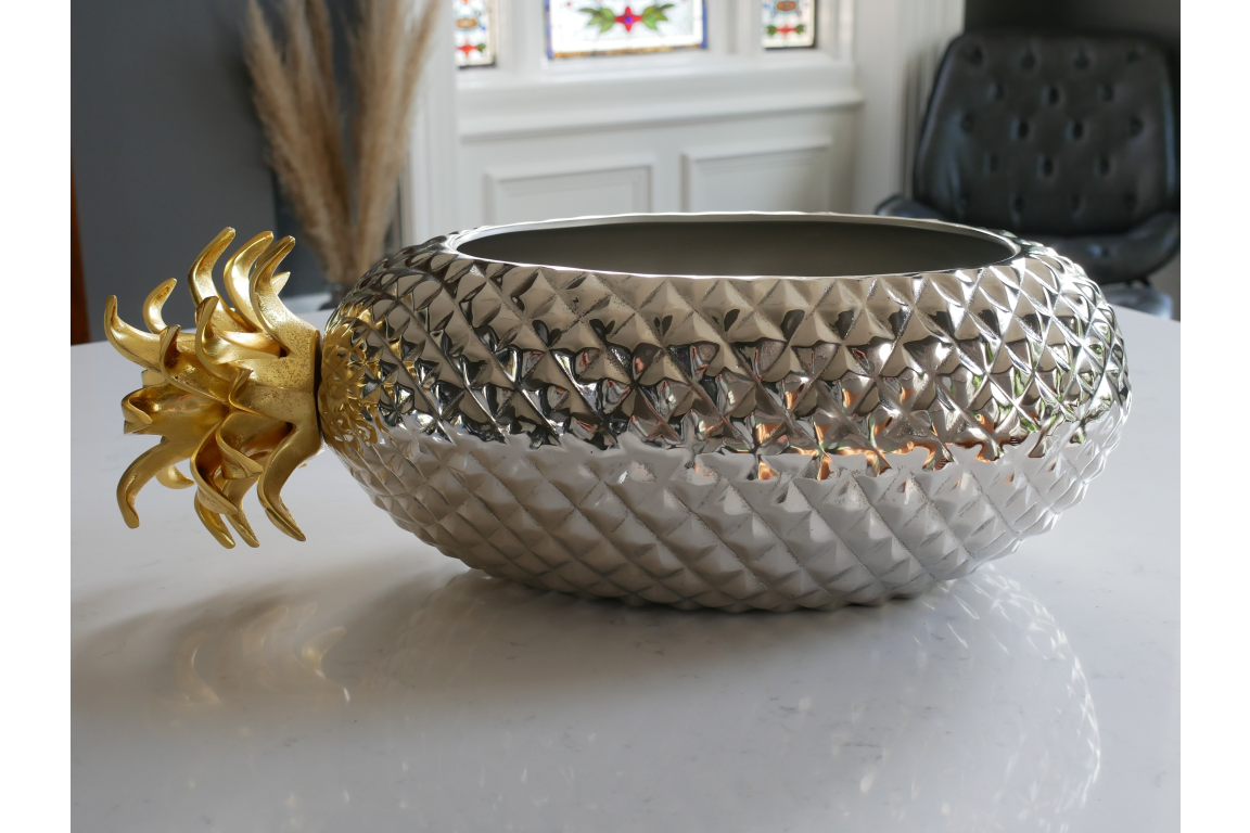 High End Aluminium Tropical Pineapple Ice Bucket / Bowl - Image 2 of 8