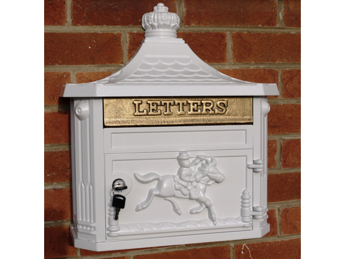 White Wall Mounted Post Box