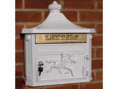 White Wall Mounted Post Box