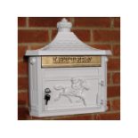 White Wall Mounted Post Box