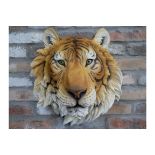 Large Tiger Head Wall Decoration