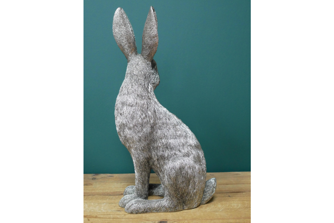 Large Silver Hare Themed Ornament - Bild 3 aus 4