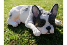 Large Laying French Bulldog Garden/Home Ornament