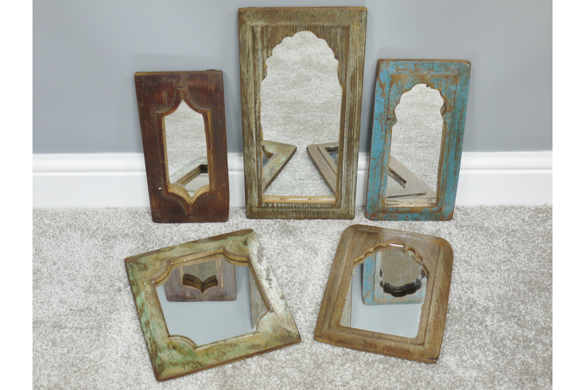 Set of 5 Indian Mirrors - Bild 2 aus 8