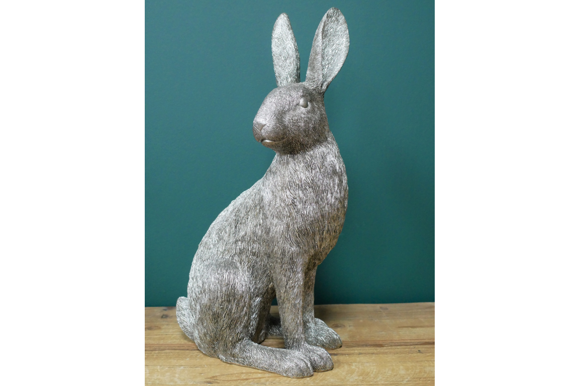 Large Silver Hare Themed Ornament - Bild 2 aus 4