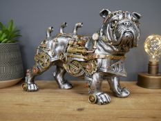 Industrial Cog Works Themed English Bulldog Ornament