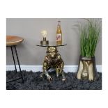 Golden Space Monkey Side Table