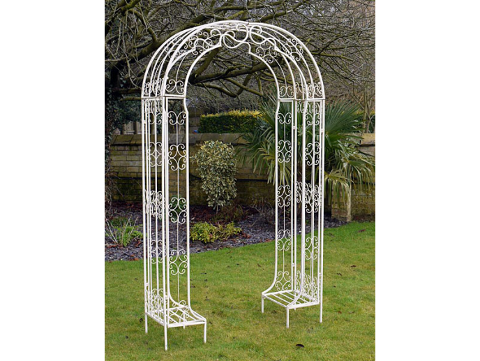 Rustic White Garden Arch