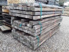 50 x Hardwood Air Dried Rustic Sawn English Oak Timber Posts