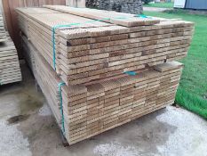 59 x Softwood Pressure Treated Tanalised Timber Decking Boards / Planks