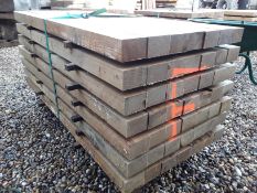 49 x Hardwood Fresh Sawn Timber English Oak Posts