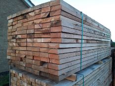 30 x Softwood Timber Sawn Mi Xed Larch / Douglas Fir Fencing Rails 2"" x 6"" x 3M