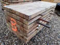 49 x Hardwood Fresh Sawn Timber English Oak Posts