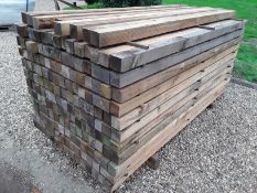 50 x Softwood Sawn Mi xed Larch / Douglas Fir Posts 3"" x 3"" x 8ft