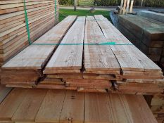 Fresh Sawn Softwood Larch Waney Edge / Live Edge Cladding Boards