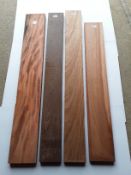 4 x Hardwood Kiln Dried Timber African Kiaat, Panga Panga, Rosewood, Teak Boards