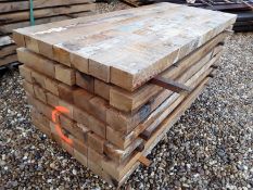 49 x Hardwood Fresh Sawn Timber English Oak Posts