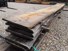 7 x Softwood Air Dried Waney Edge / Live Edge Timber Boards / Planks