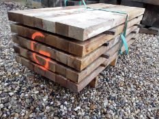 35 x Hardwood Fresh Sawn Timber English Oak Posts