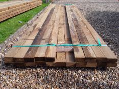 20 x Softwood Timber Pressure Treated Tanalised Fencing Rails