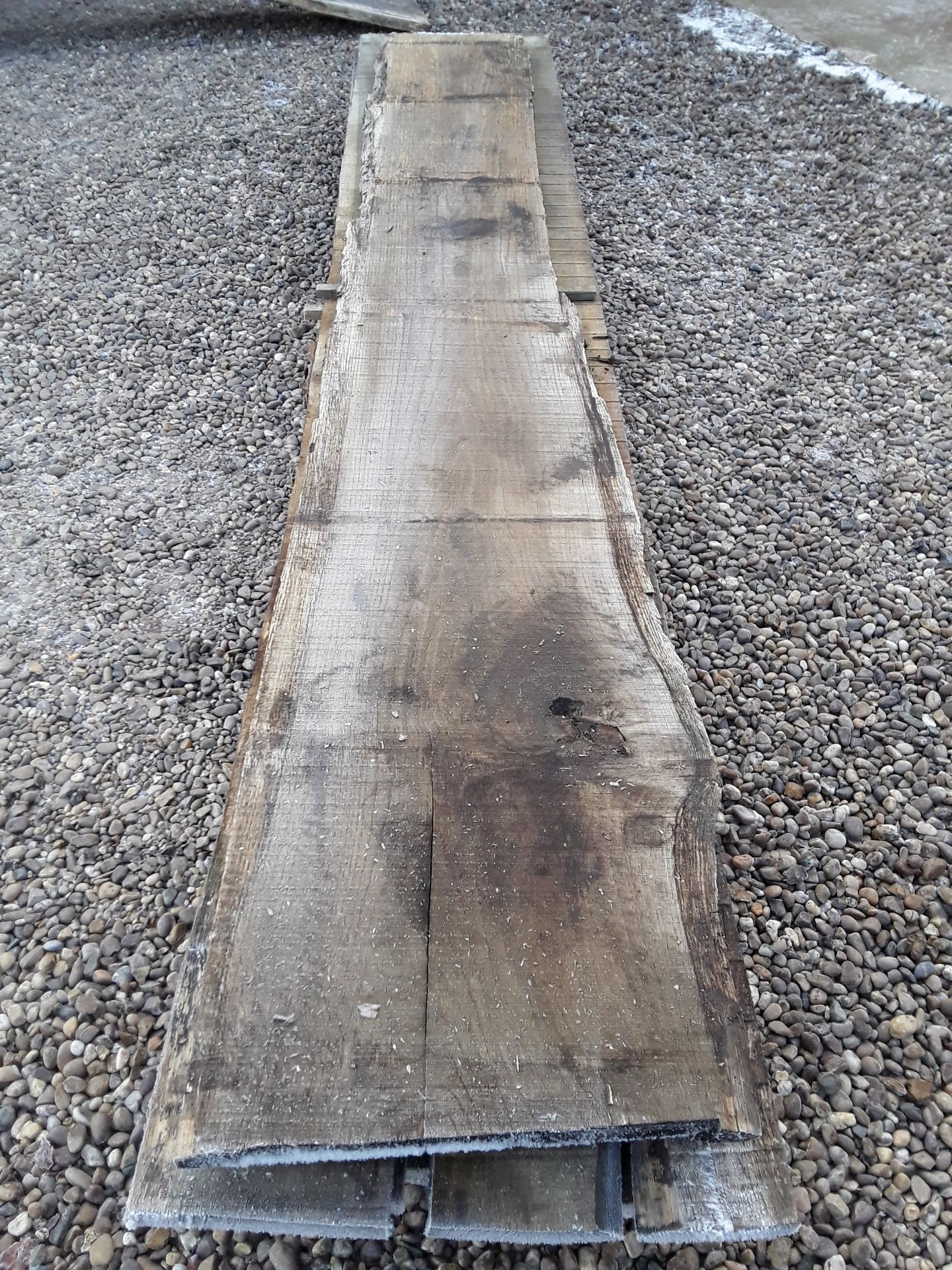 10 x Hardwood Timber Sawn Seasoned English Oak Waney Edge / Live Edge Boards/ Planks - Image 11 of 15