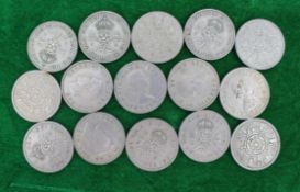 Collection of Two Shillings Coins 1947-
