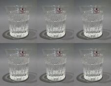 Set of 6 Tudor Crystal Tumblers