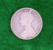 Victorian 1849 Godless One Florin Coin 92.5% Ag