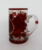 Antique 19th c. English Glass Tankard