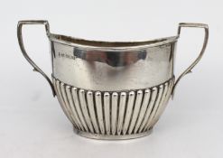 Solid Silver Two Handled Sugar Bowl Sheffield 1915