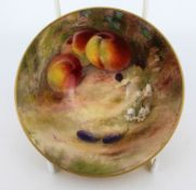 Royal Worcester Painted Fruit Bowl by Rickets 1922
