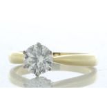 18ct Yellow Gold Single Stone LAB GROWN Diamond Ring 1.01 Carats