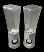 White Dancing Water Speakers