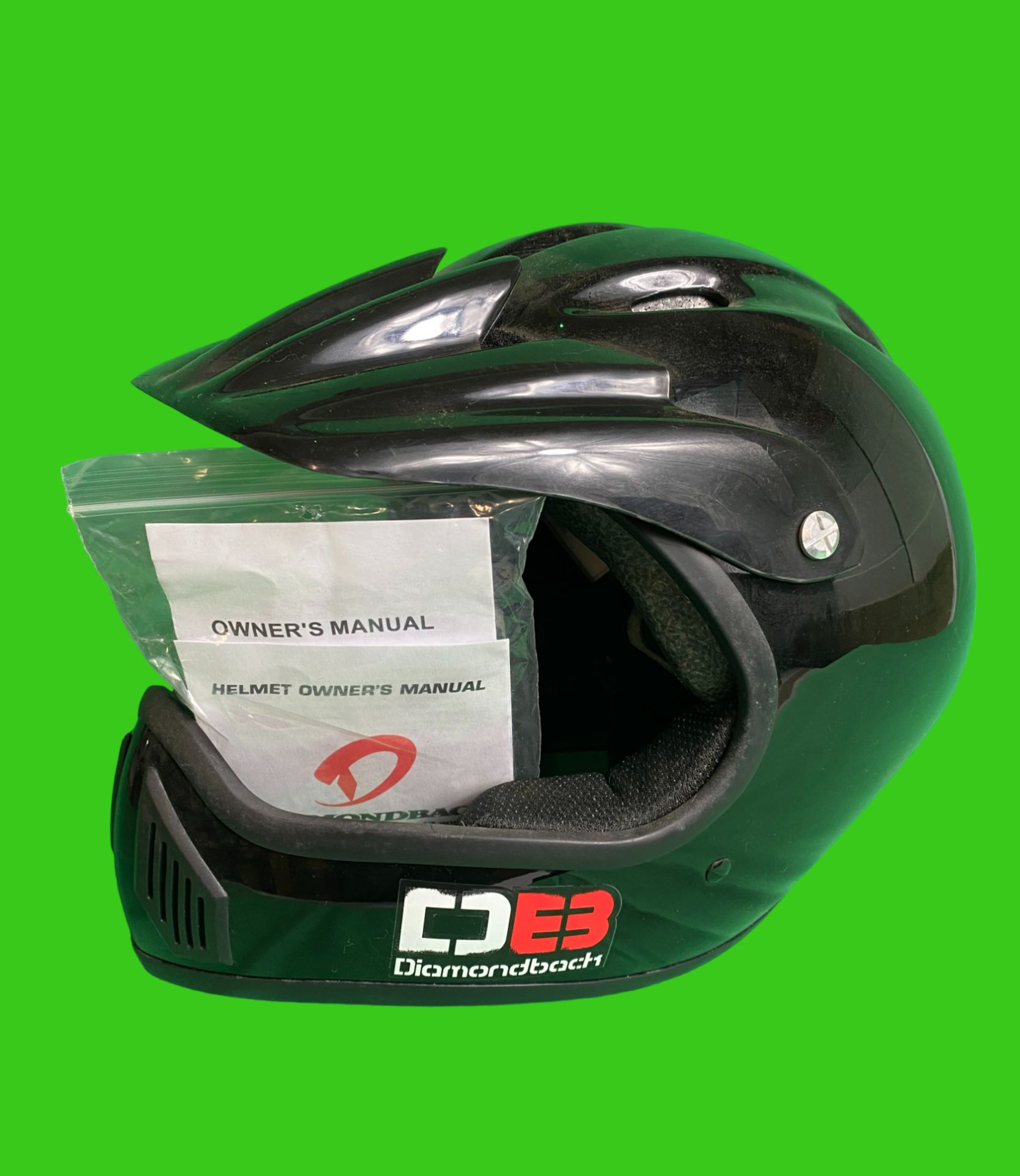 DiamondBack Full Face Helmet - Black RRP £79.95