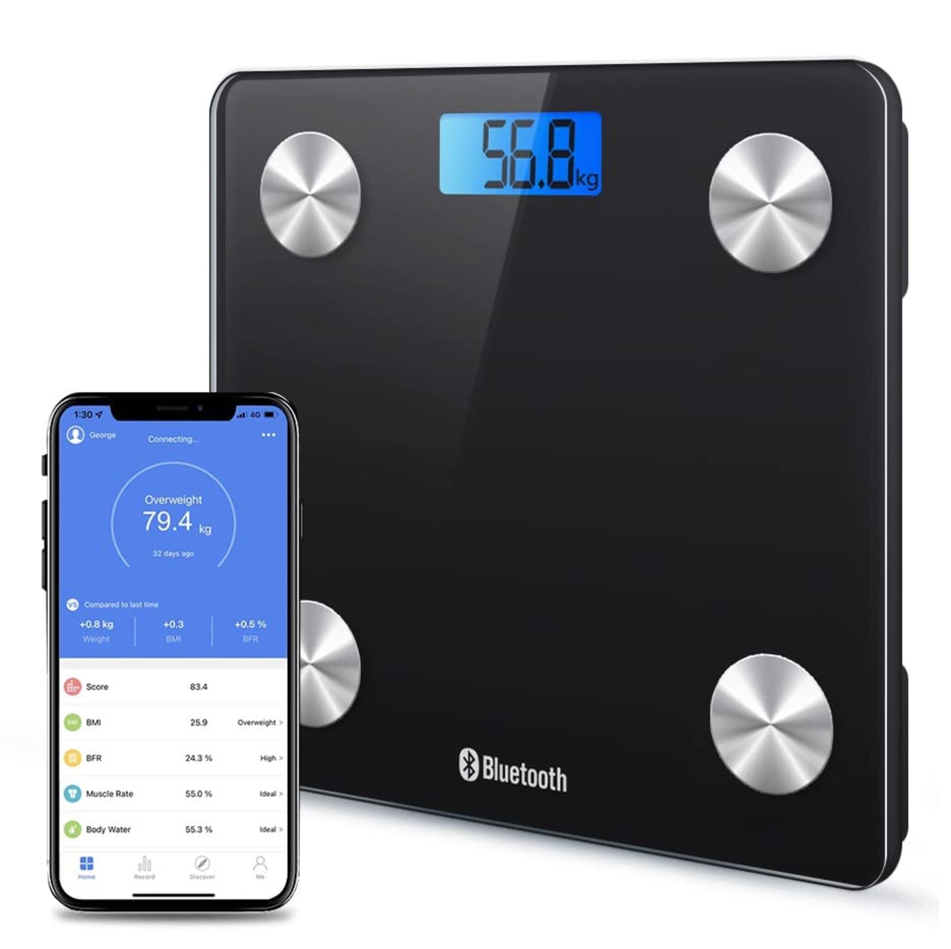 Bluetooth Body Fat Scale Digital Bathroom Scales RRP £24.99 ea