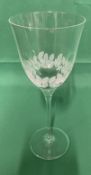 Approx 30 x Etched Wine Glasses (Collection Only)